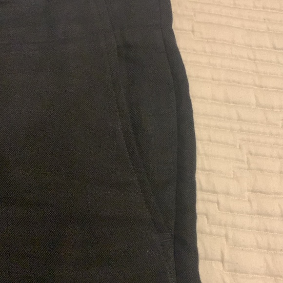 Talbots Women’s Petite Signature Medium Wide Leg Linen Pants Black 12 - Picture 3 of 11